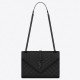 Saint Laurent Medium Envelope All Black Bag