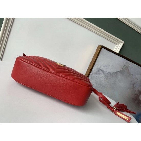 Saint Laurent Lou Camera Bag In Red Leather