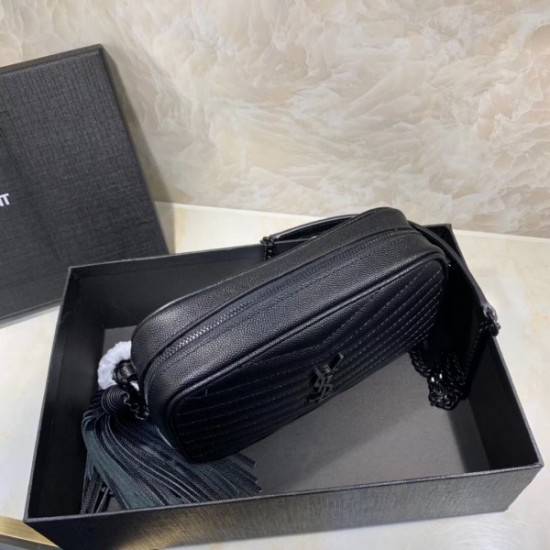 Saint Laurent Lou Mini All Black Bag