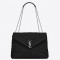 Saint Laurent Loulou Medium Bag In Noir Matelasse Leather