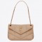 Saint Laurent Loulou Puffer Small Bag In Beige Matelasse Leather