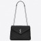 Saint Laurent Loulou Small Bag In Noir Matelasse Leather