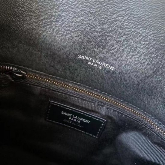 Saint Laurent So Black Loulou Puffer Toy Bag In Lambskin