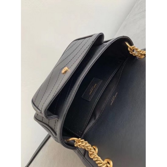 Saint Laurent Baby Niki Bag In Black Lambskin