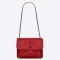 Saint Laurent Baby Niki Chain Bag In Red Crinkled Leather