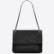 Saint Laurent Medium Niki Bag In Black Crinkled Leather