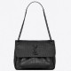 Saint Laurent Medium Niki Bag In Black Crocodile Embossed Leather