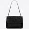 Saint Laurent Medium Niki Bag In Black Suede