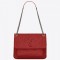 Saint Laurent Medium Niki Bag In Red Crinkled Leather