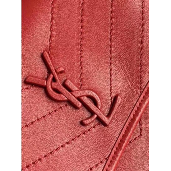 Saint Laurent Medium Niki Bag In Red Lambskin