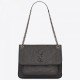 Saint Laurent Medium Niki Bag In Storm Gray Crinkled Leather