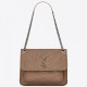 Saint Laurent Medium Niki Bag In Taupe Crinkled Leather