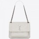 Saint Laurent Medium Niki Bag In White Crinkled Leather