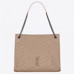 Saint Laurent Medium Niki Shopping Bag In Sand Leather