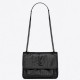 Saint Laurent Niki Baby Bag In Black Crocodile Embossed Leather