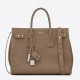 Saint Laurent Small Sac de Jour Souple Bag In Taupe Grained Leather