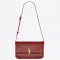 Saint Laurent Solferino Medium Bag In Bordeaux Calfskin