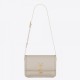 Saint Laurent Solferino Medium Bag In White Calfskin