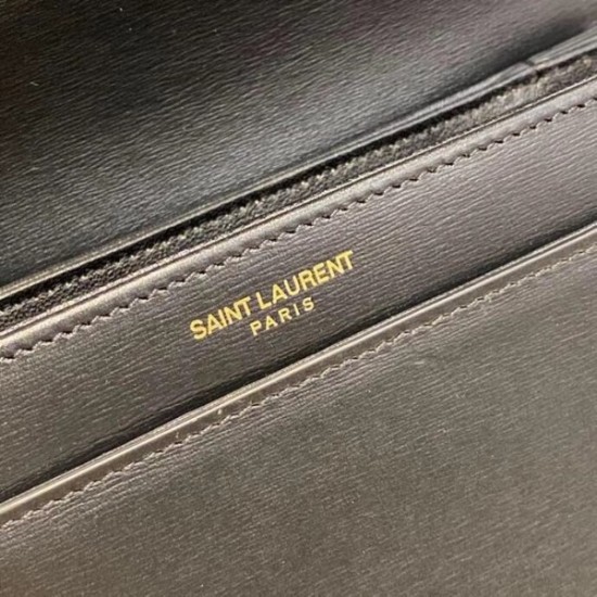 Saint Laurent Solferino Small Bag In Black Calfskin