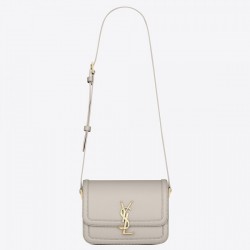 Saint Laurent Solferino Small Bag In White Calfskin