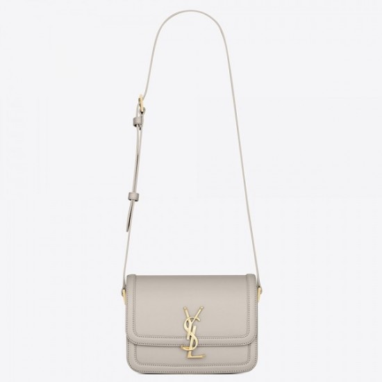 Saint Laurent Solferino Small Bag In White Calfskin