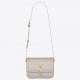 Saint Laurent Solferino Small Bag In White Calfskin