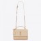 Saint Laurent New Medium Sunset Bag In Beige Calfskin