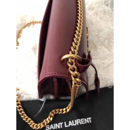 Saint Laurent Sunset Medium Bag In Bordeaxu Calfskin