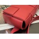 Bottega Veneta Cassette Belt Bag In Red Intrecciato Leather