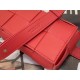 Bottega Veneta Cassette Belt Bag In Red Intrecciato Leather