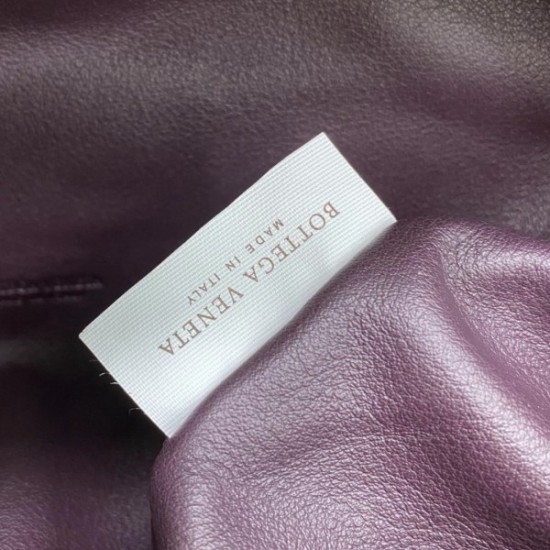 Bottega Veneta The Belt Chain Pouch In Grape Nappa Leather