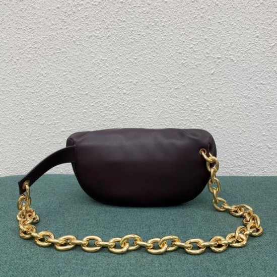 Bottega Veneta The Belt Chain Pouch In Grape Nappa Leather