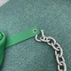 Bottega Veneta The Belt Chain Pouch In Green Nappa Leather