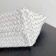 Bottega Veneta Cabat Mini Bag In White Intrecciato Lambskin