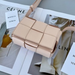 Bottega Veneta Candy Cassette Bag In Melon Washed Lambskin