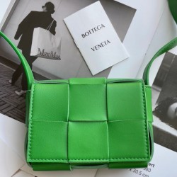 Bottega Veneta Candy Cassette Bag In Parakeet Lambskin