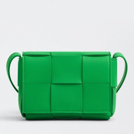 Bottega Veneta Candy Cassette Bag In Parakeet Lambskin