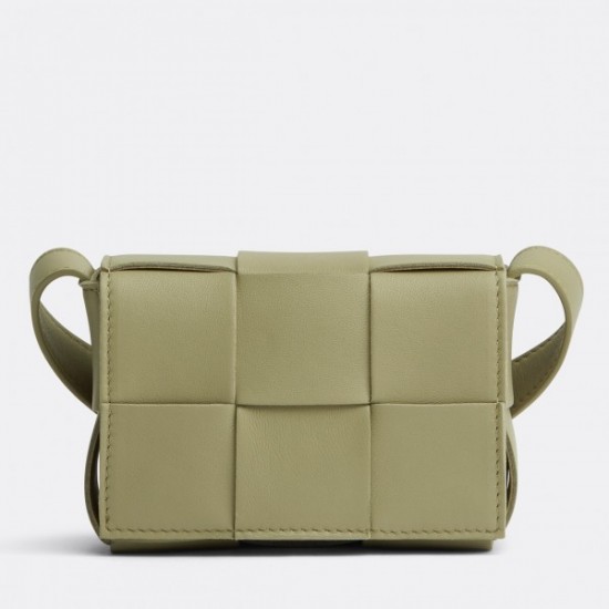 Bottega Veneta Candy Cassette Bag In Travertine Lambskin