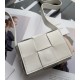 Bottega Veneta Candy Cassette Bag In White Lambskin