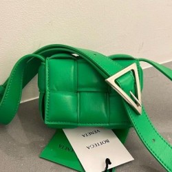 Bottega Veneta Candy Padded Cassette Bag In Parakeet Lambskin