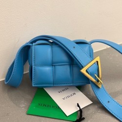 Bottega Veneta Candy Padded Cassette Bag In Pool Lambskin