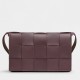 Bottega Veneta Cassett Bag In Grape Intrecciato Lambskin