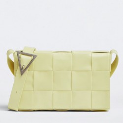 Bottega Veneta Cassett Bag In Lemon Wrinkled Calfskin