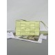 Bottega Veneta Cassett Bag In Lemon Wrinkled Calfskin