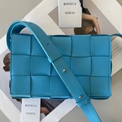 Bottega Veneta Cassett Bag In Mallard Intrecciato Lambskin