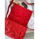 Bottega Veneta Cassett Bag In Red Wrinkled Calfskin