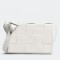 Bottega Veneta Cassett Bag In White Wrinkled Calfskin