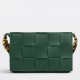 Bottega Veneta Cassette Bag In Green Grained Leather