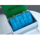 Bottega Veneta Chain Cassette Bag In Blue Calfskin