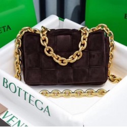 Bottega Veneta Chain Cassette Bag In Fondant Suede